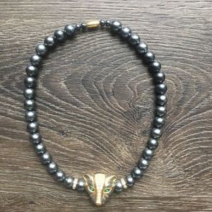 Leopard Face Necklace